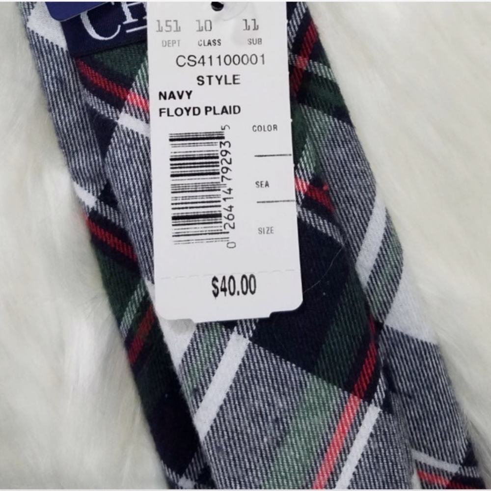 NWT Men Plaid Casual Tie Acce - Picture 6 of 8